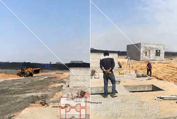 內蒙古煤泥烘干機現場