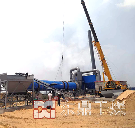 內蒙古煤泥烘干機現場